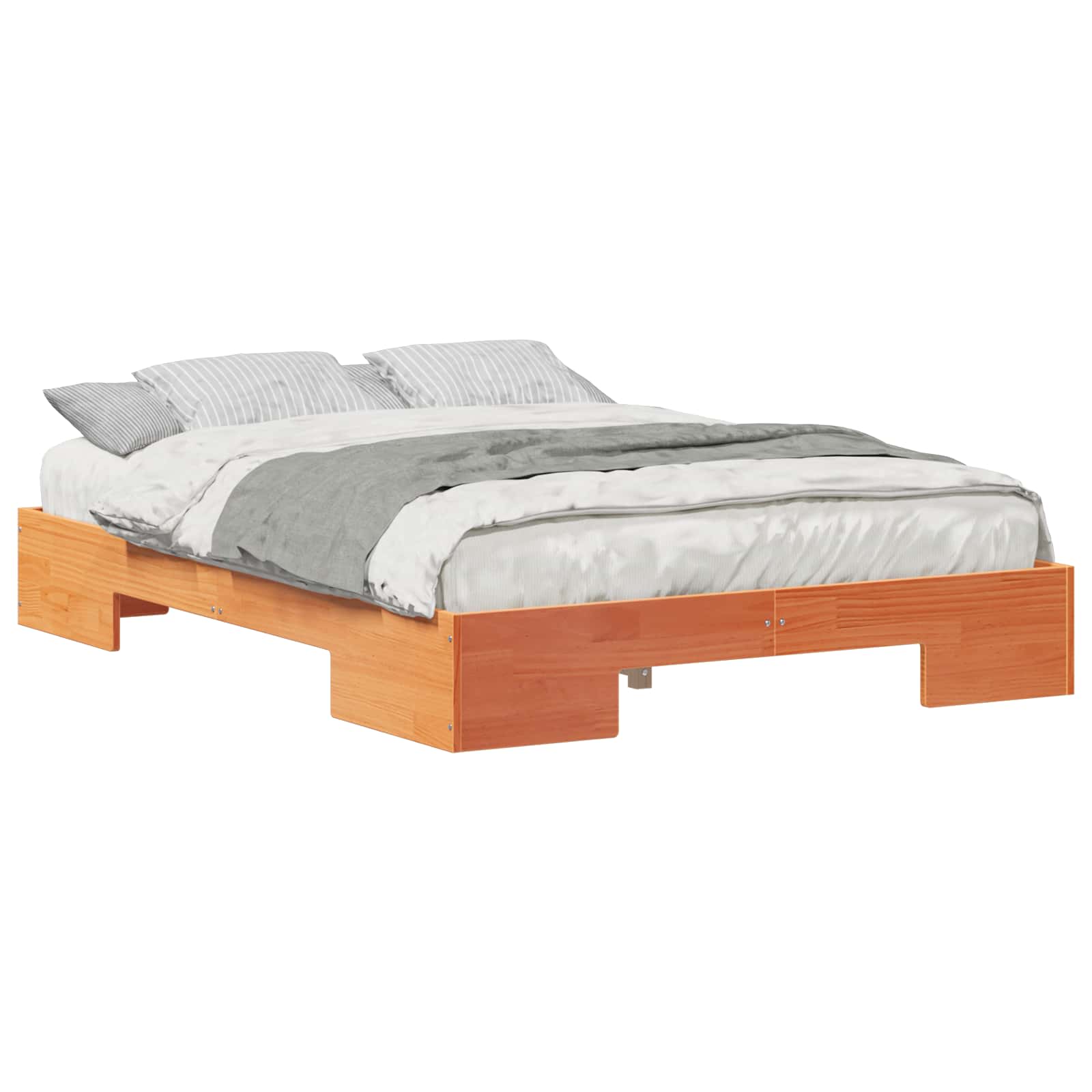 Estrutura da cama castanho 120 x 190 cm