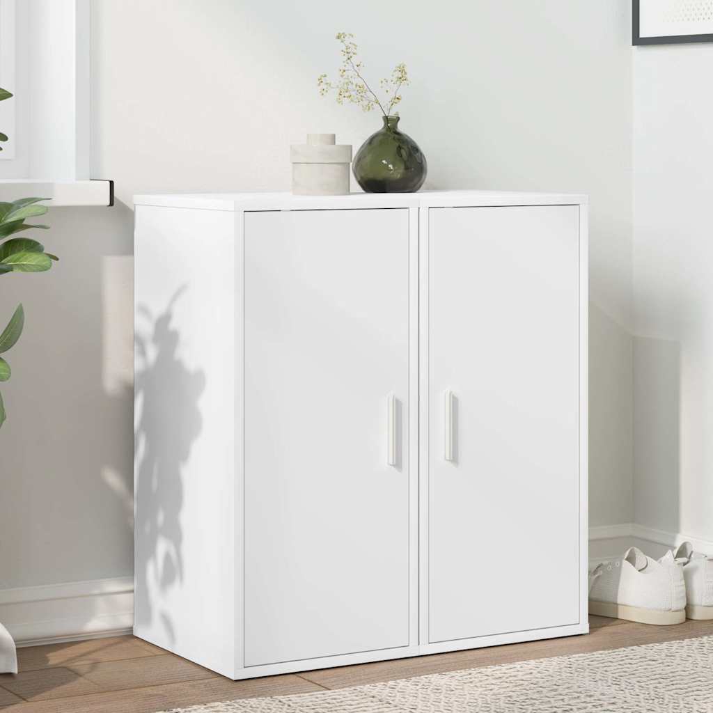 Sapateiras 2 pcs 32x35x70 cm contraplacado branco