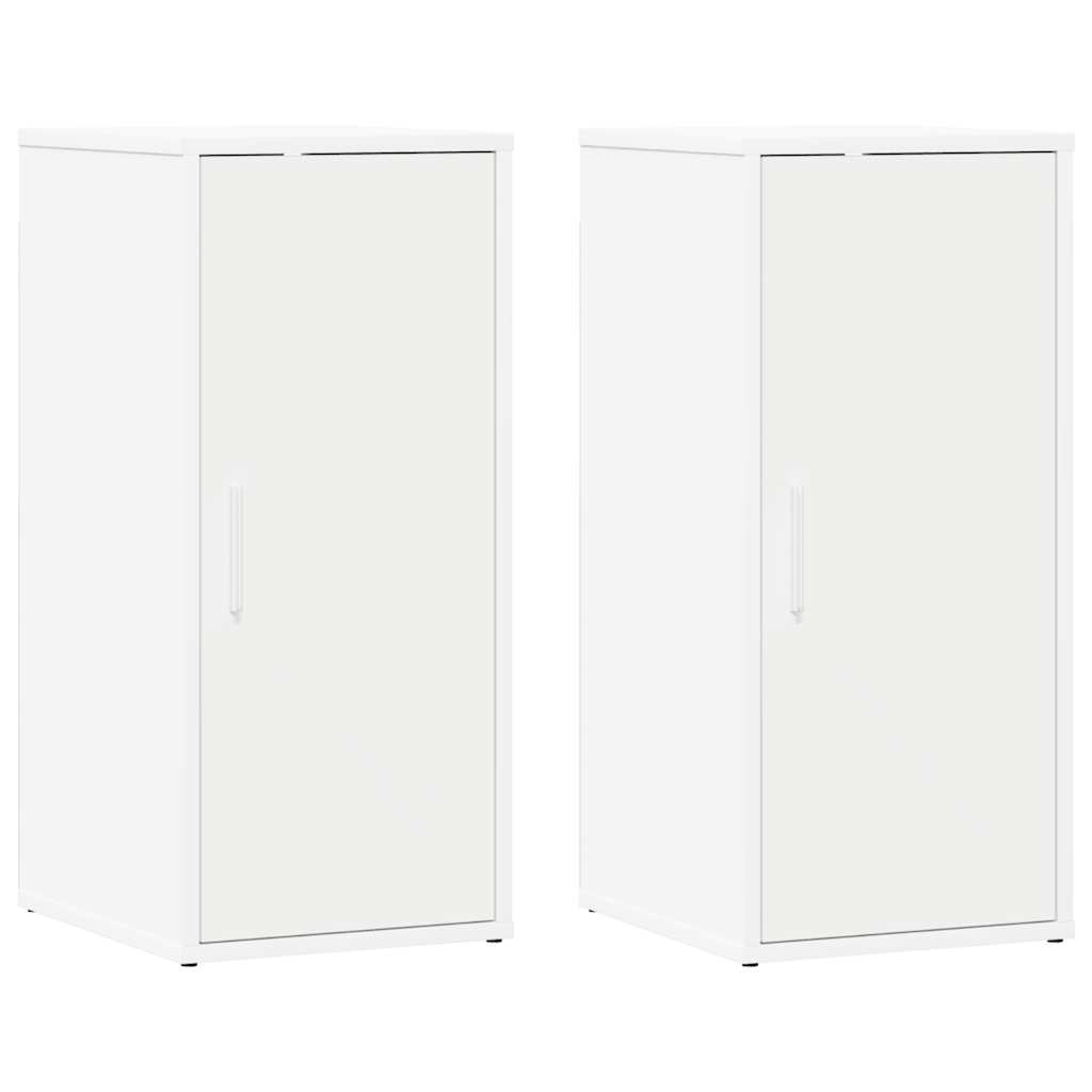 Sapateiras 2 pcs 32x35x70 cm contraplacado branco