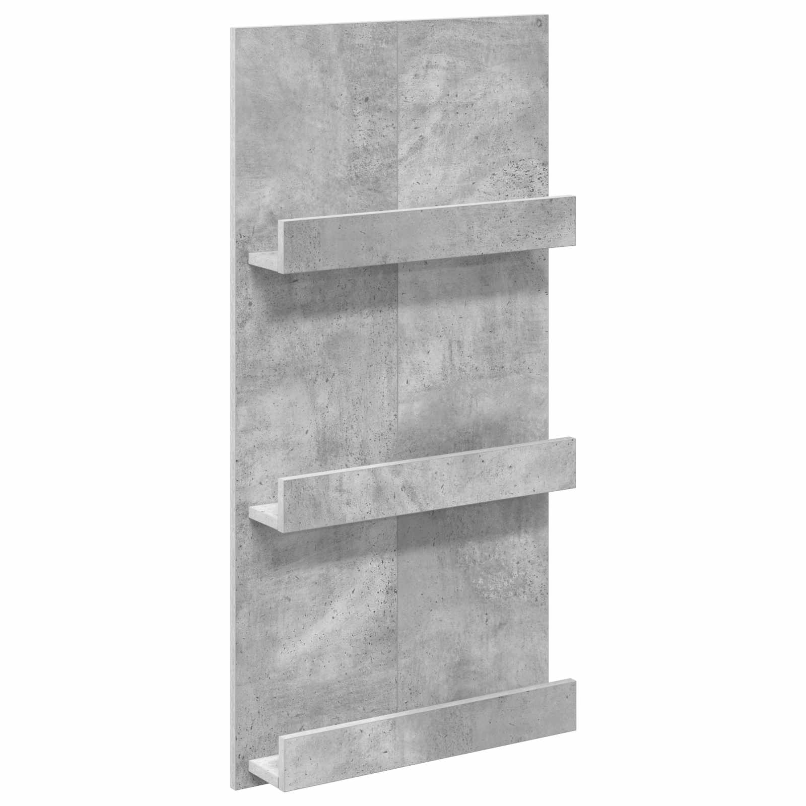 Estante de revistas com prateleira cinzento 51 x 11 x 102 cm