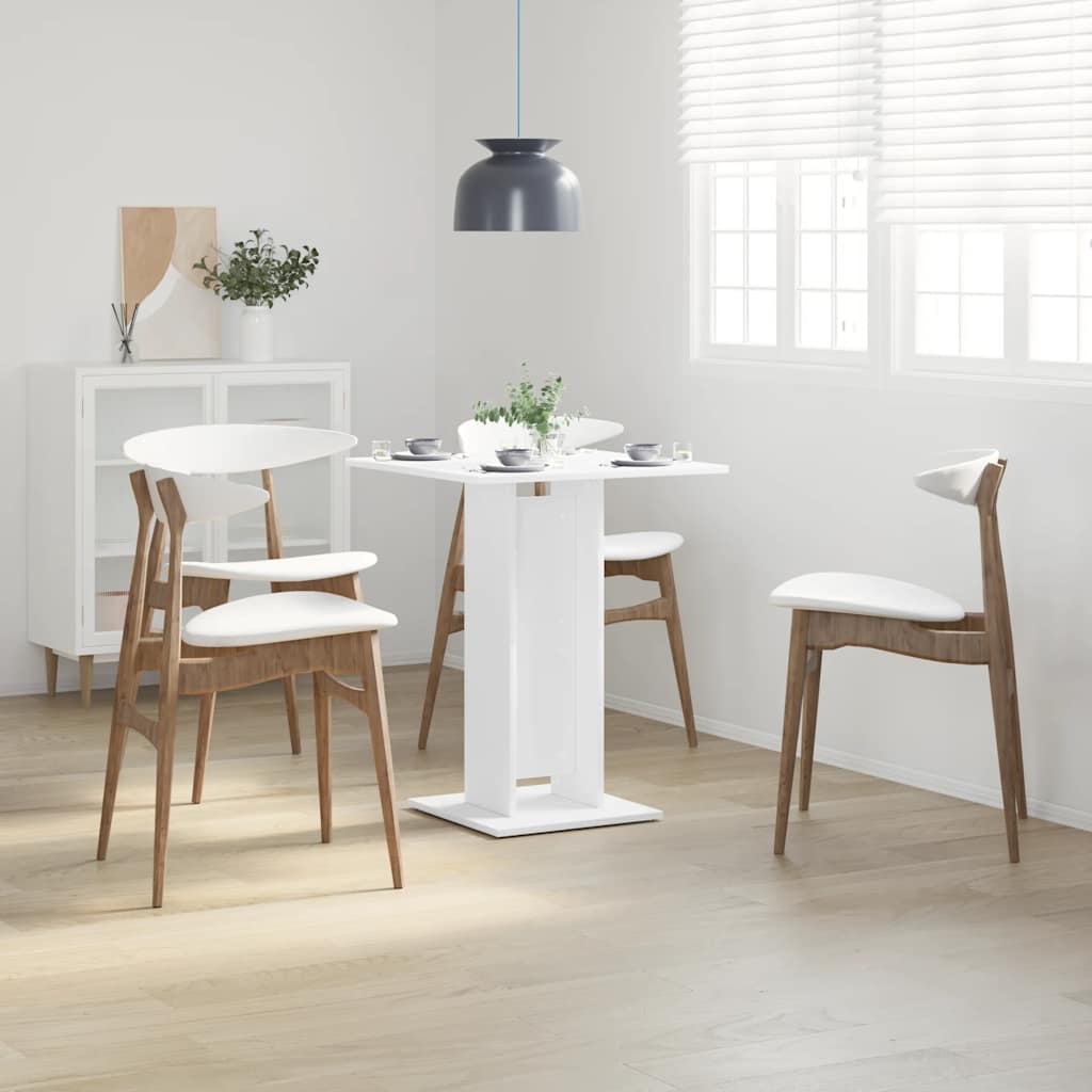 Mesa de bistrô 60x60x75 cm derivados de madeira branco
