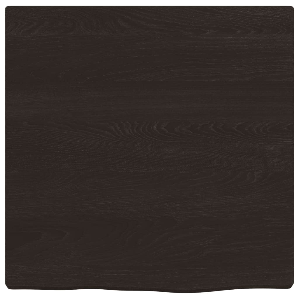 Bancada p/ wc 40x40x(2-4)cm madeira tratada maciça castanho