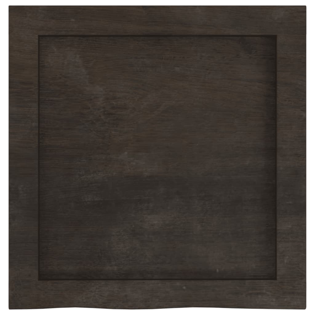 Bancada p/ wc 40x40x(2-4)cm madeira tratada maciça castanho