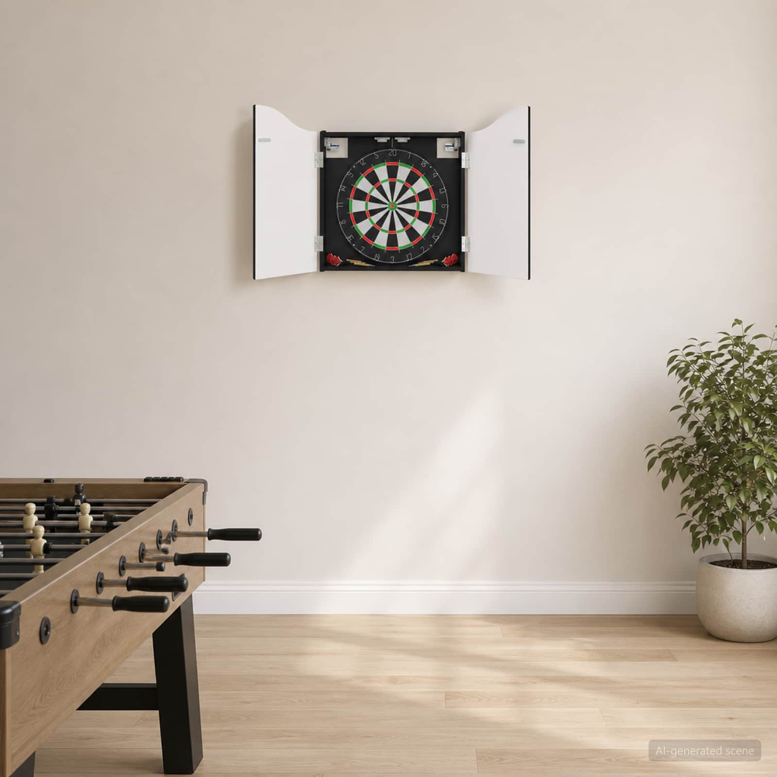 Armário para dartboard preto 56 x 12 x 63 cm