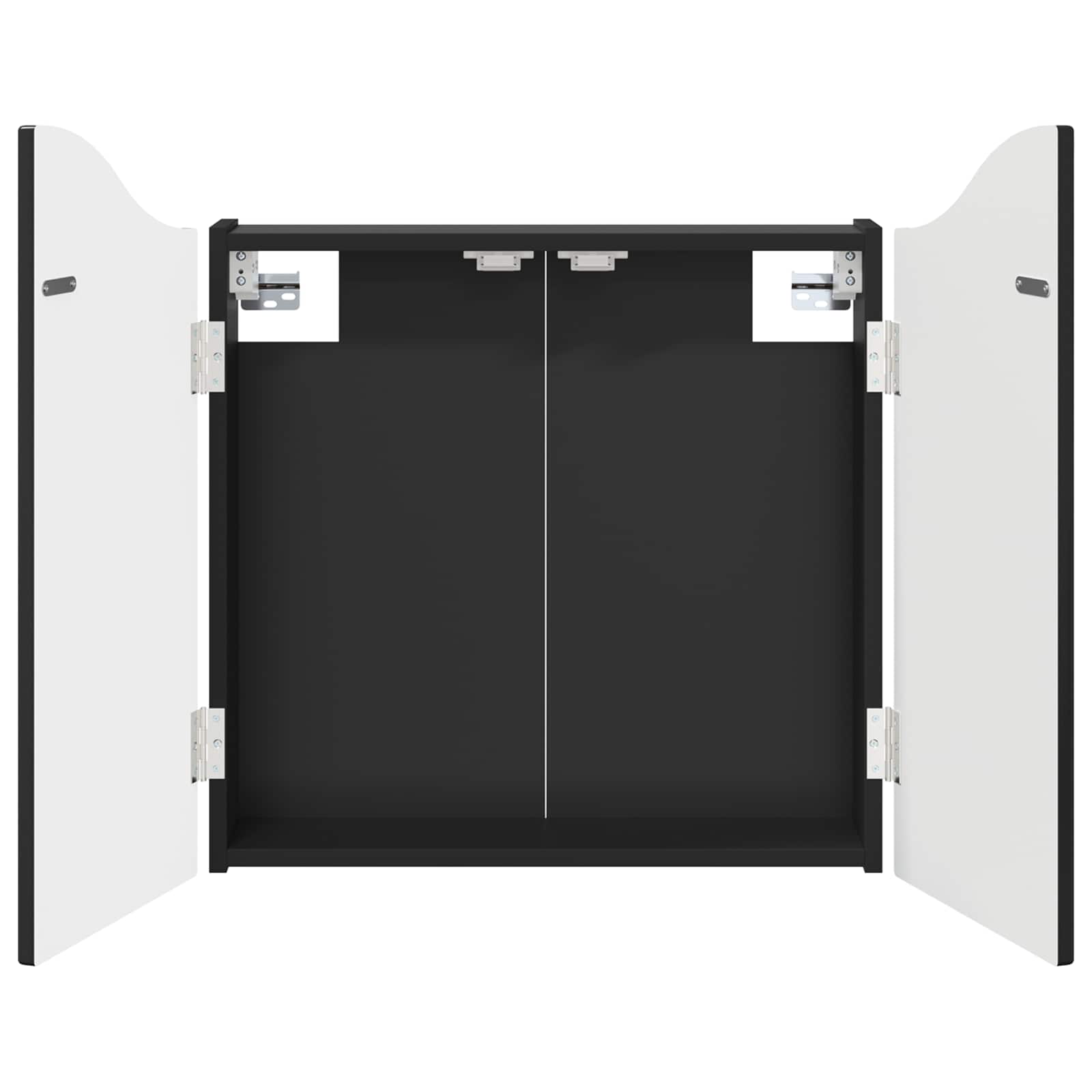 Armário para dartboard preto 56 x 12 x 63 cm