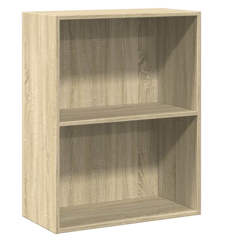 Estante com 2 prateleiras 60x30x76,5cm contrap. carvalho sonoma