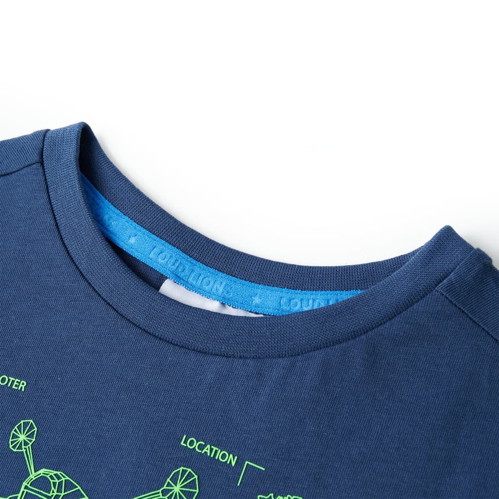 T-shirt de criança azul-escuro 104