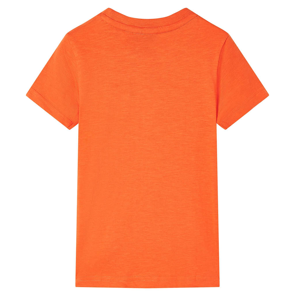 T-shirt de criança laranja-escuro 128