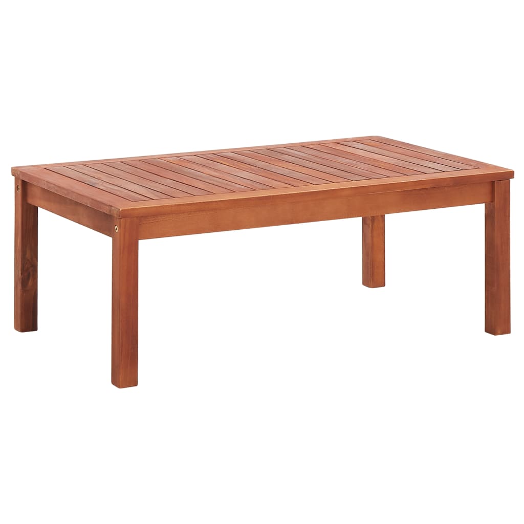 Conjunto lounge de jardim 4 pcs madeira de acácia maciça