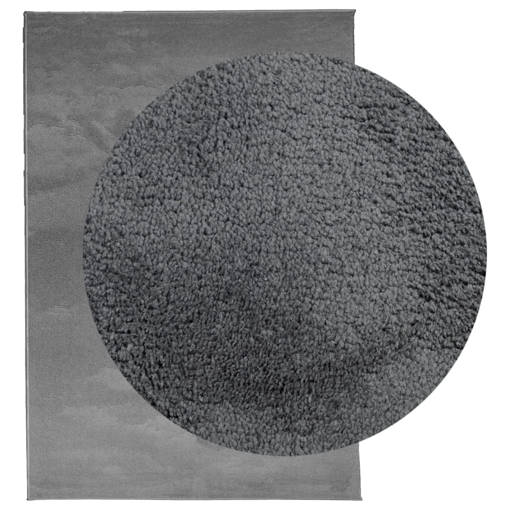Tapete de pelo curto oviedo 200x280 cm antracite