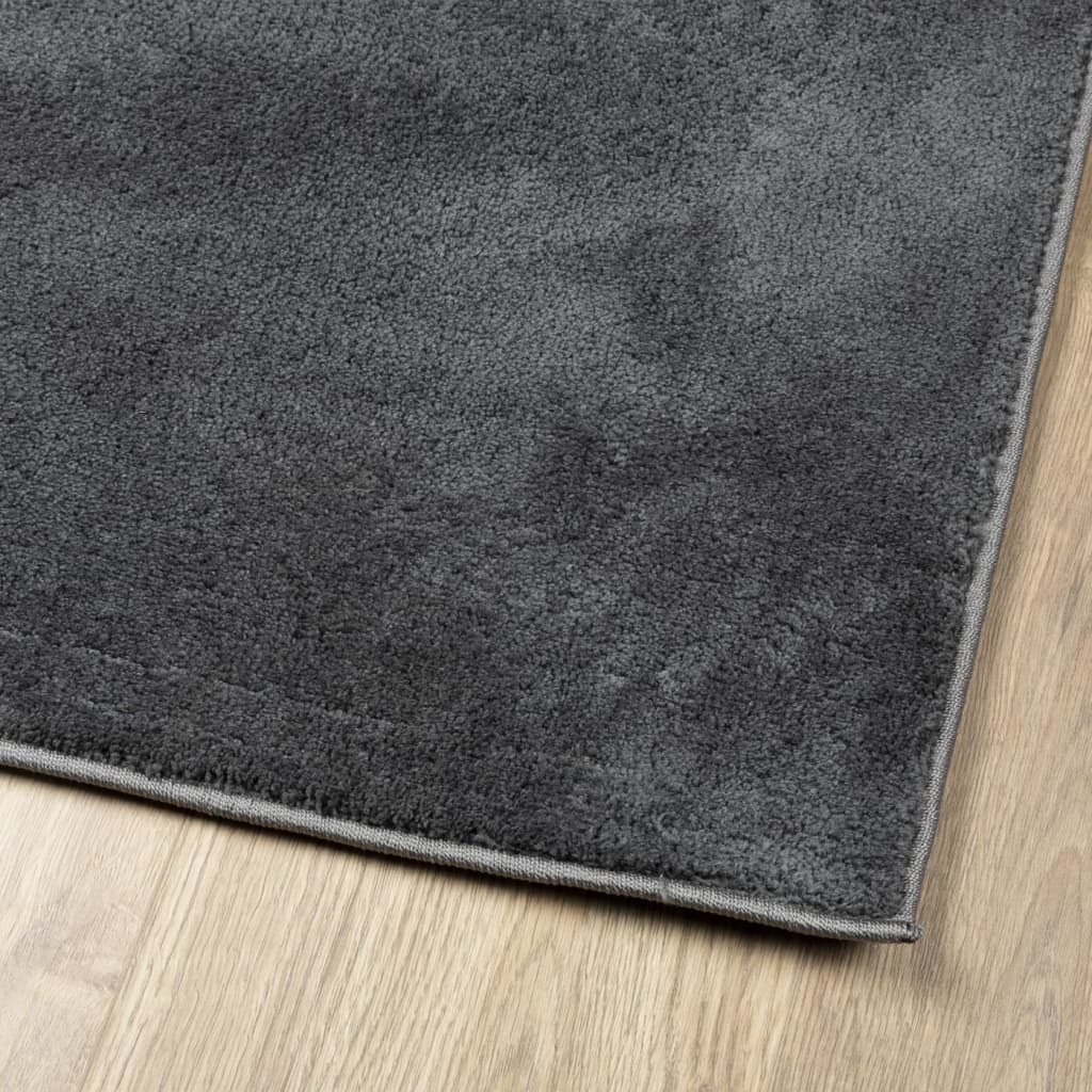 Tapete de pelo curto oviedo 200x280 cm antracite