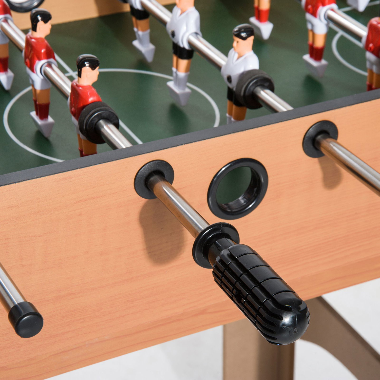 Mesa multi-jogos 4 em 1 matraquilho para crianças mesa de bilhar mesa de ping-pong e hóquei de mesa 87x43x73 cm madeira e preto