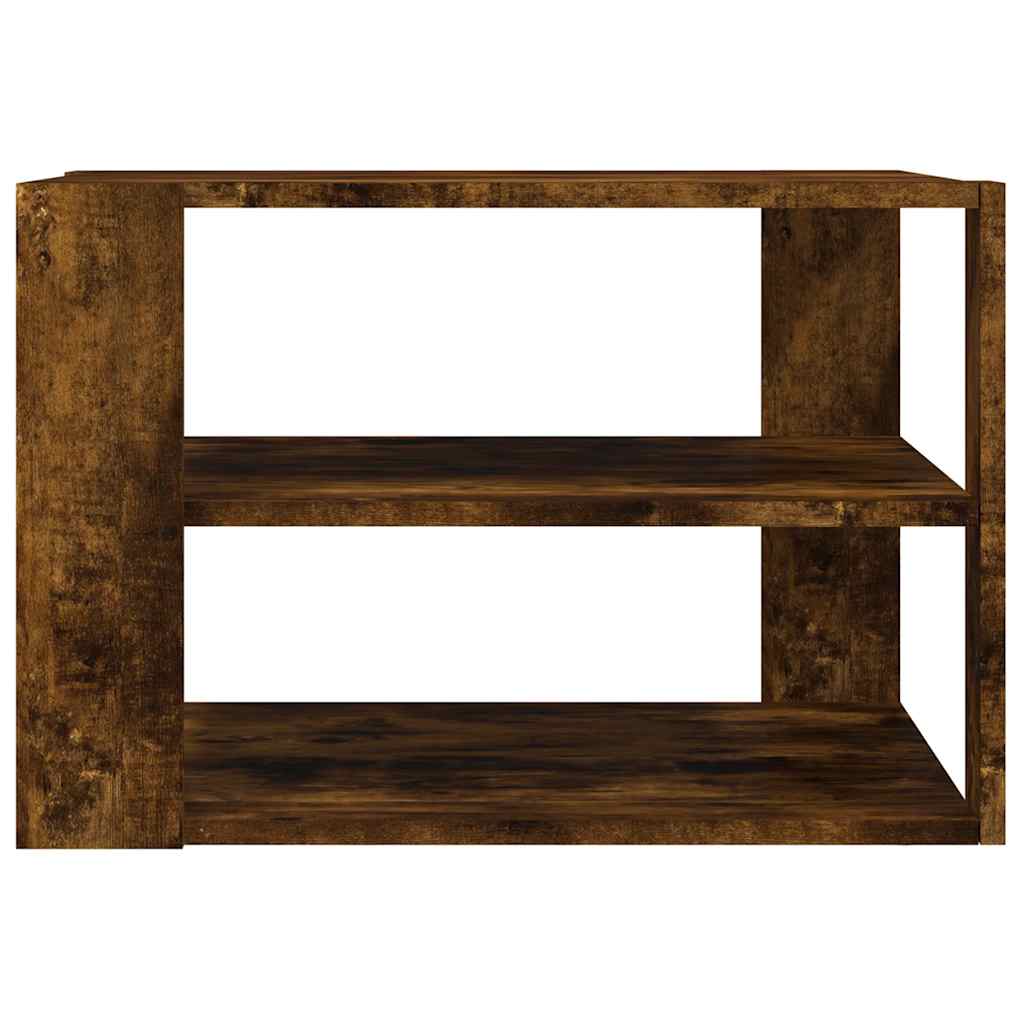 Mesa de centro 58x58x40cm derivados madeira carvalho fumado
