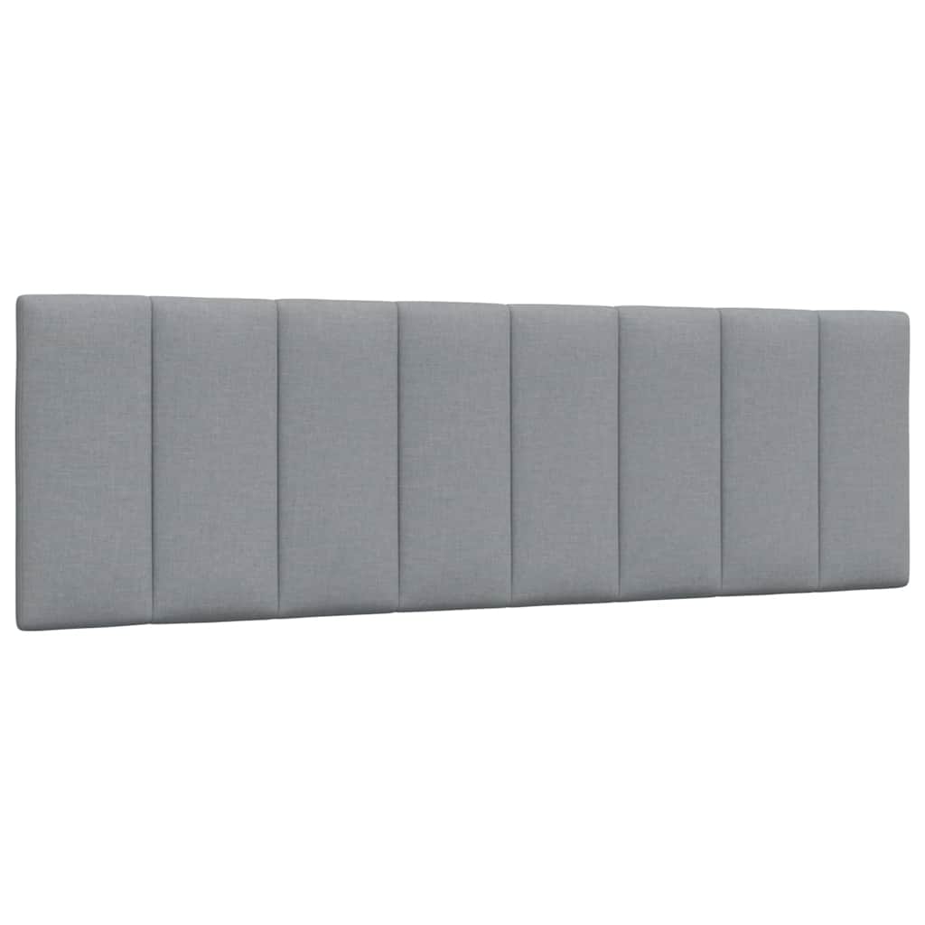 Almofadão de cabeceira hanko 160 cm tecido cinzento-claro