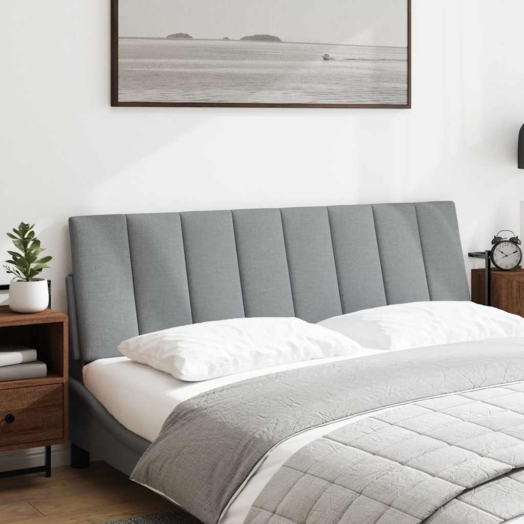 Almofadão de cabeceira hanko 160 cm tecido cinzento-claro