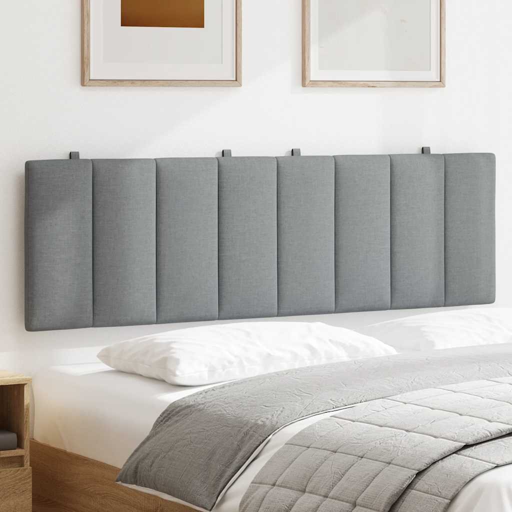 Almofadão de cabeceira hanko 160 cm tecido cinzento-claro