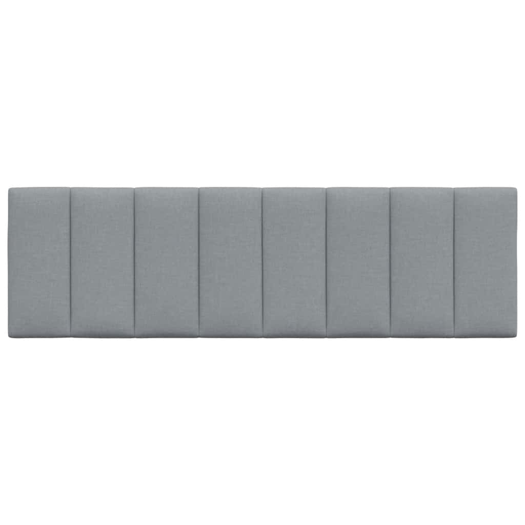 Almofadão de cabeceira hanko 160 cm tecido cinzento-claro