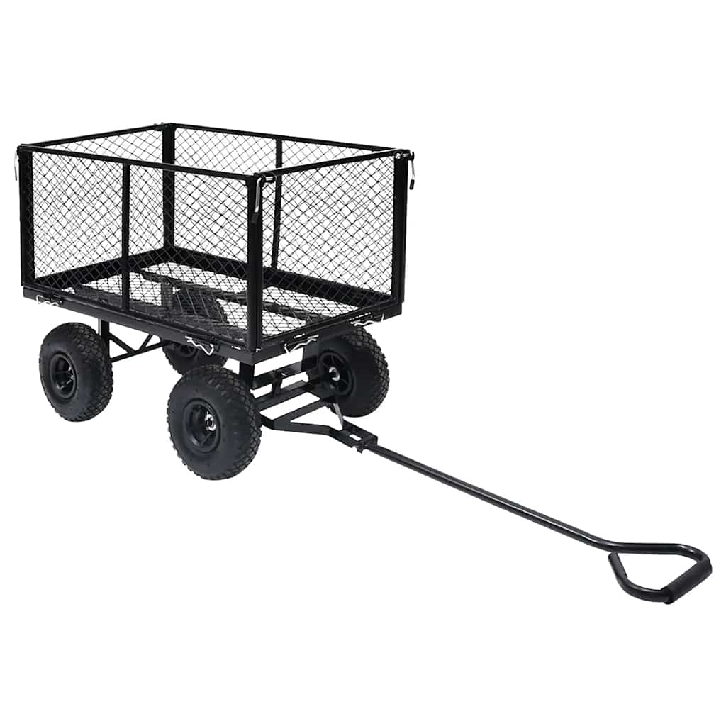 Carrinho de mão para jardim 350 kg preto
