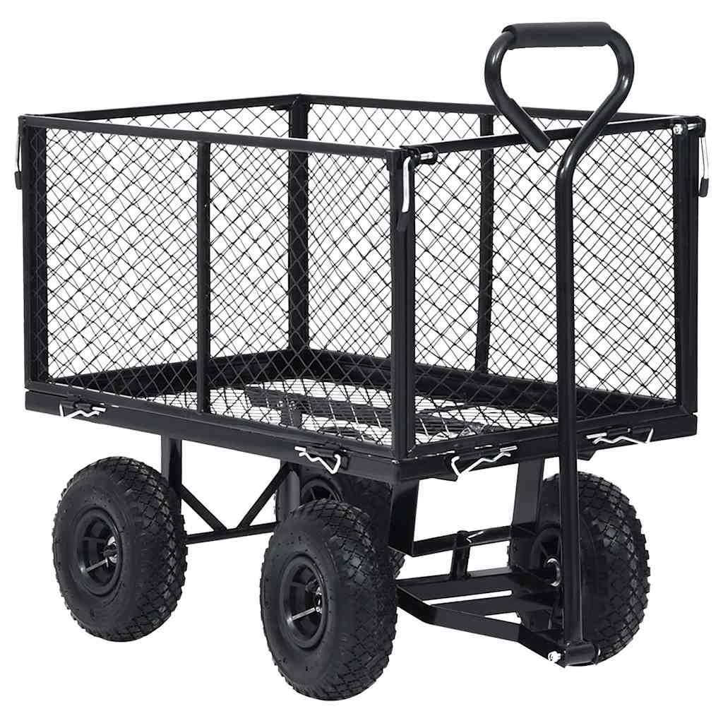 Carrinho de mão para jardim 350 kg preto