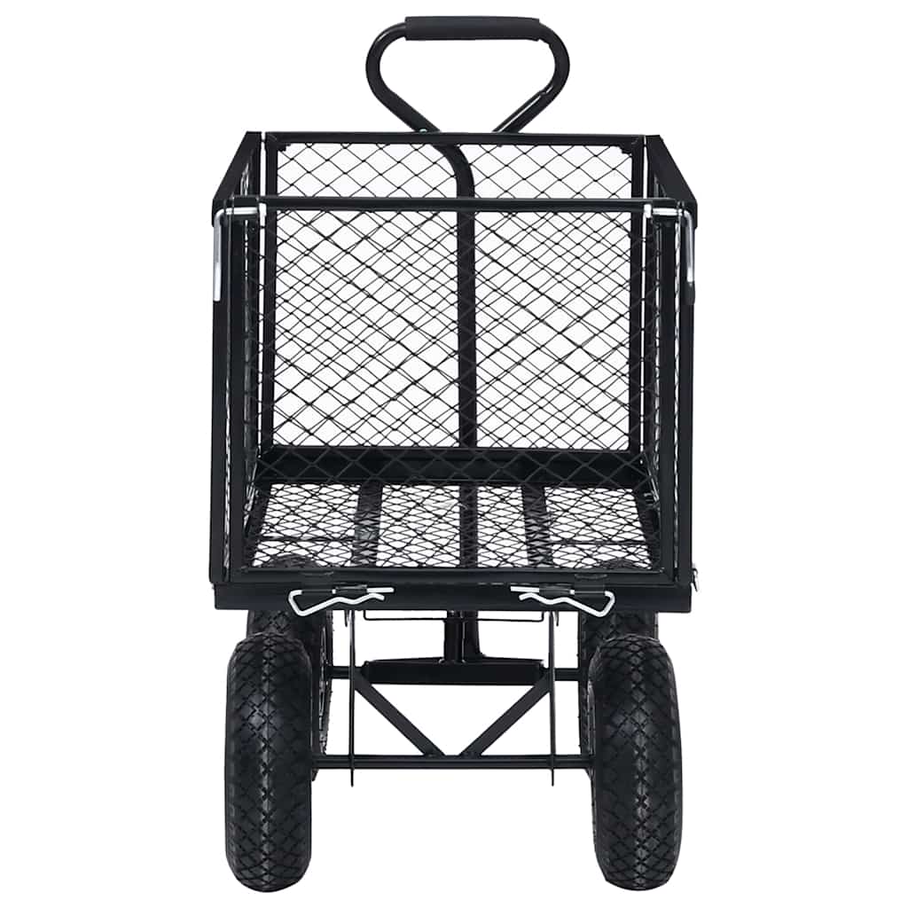 Carrinho de mão para jardim 350 kg preto