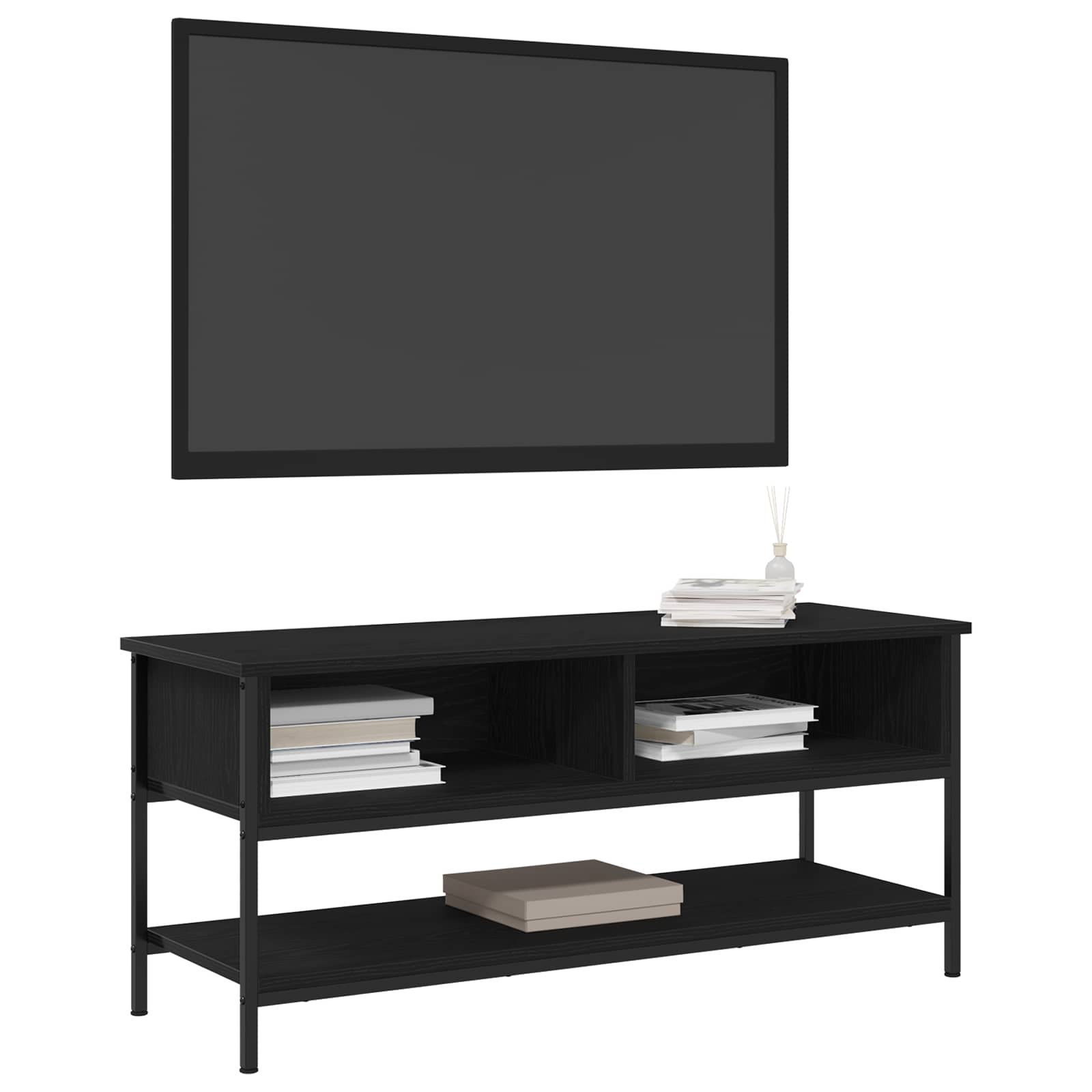 Conjunto de móvel de TV 100 x 35 x 45 cm carvalho preto
