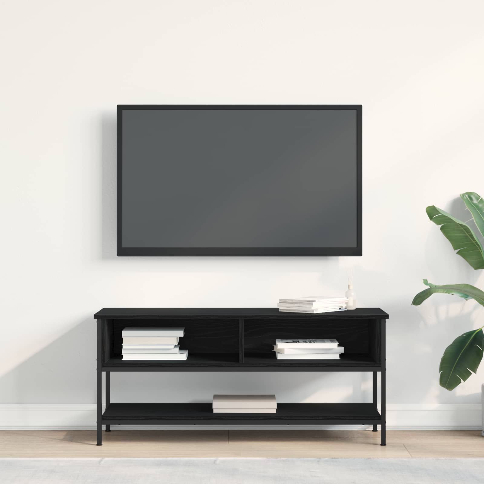 Conjunto de móvel de TV 100 x 35 x 45 cm carvalho preto