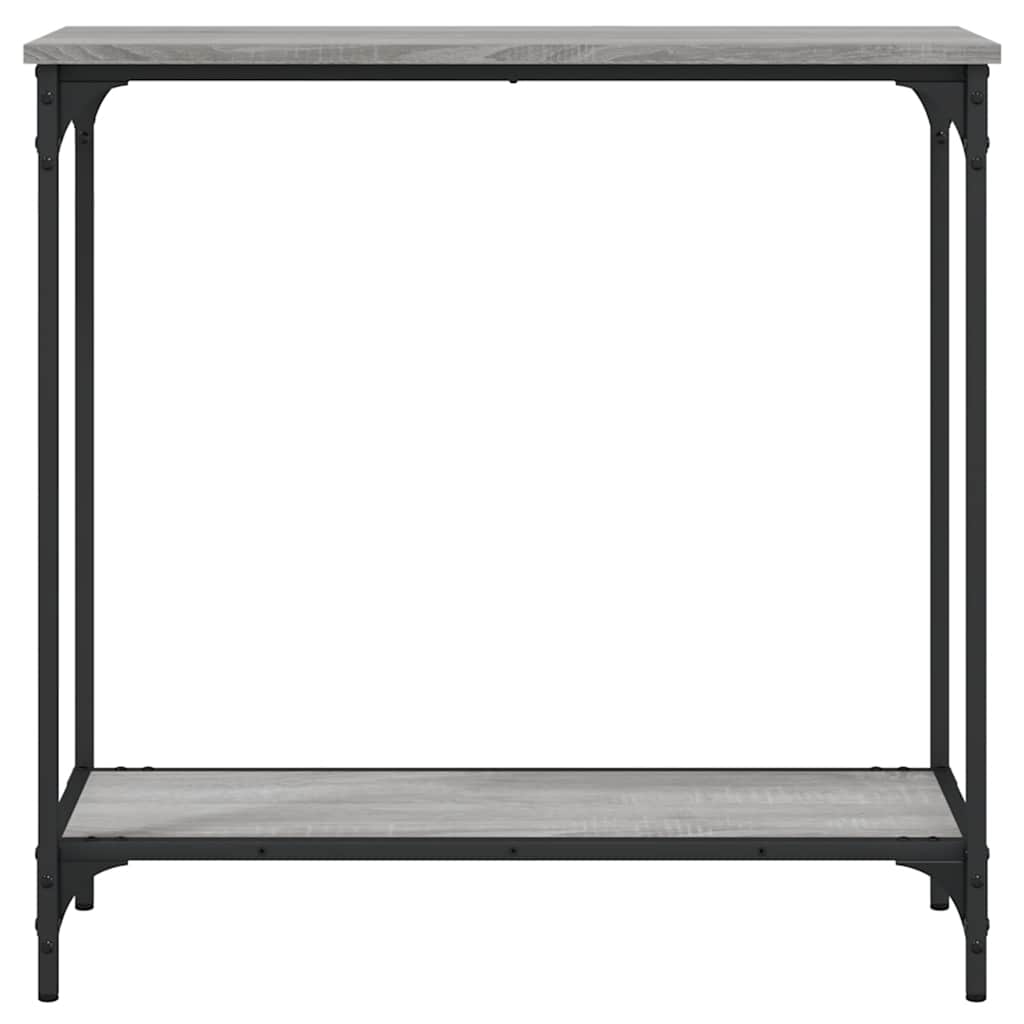 Mesa consola 75x30,5x75 cm derivados de madeira cinzento sonoma