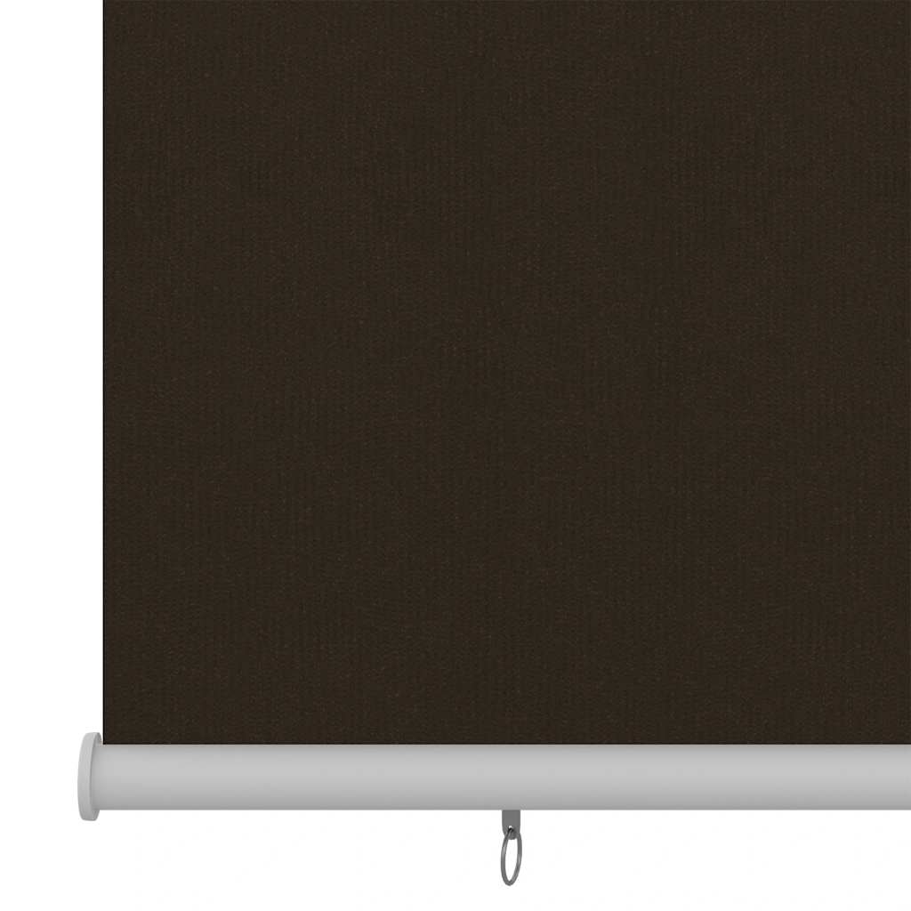 Estore de rolo para exterior 205 (l) x 140 (a) cm castanho HDPE