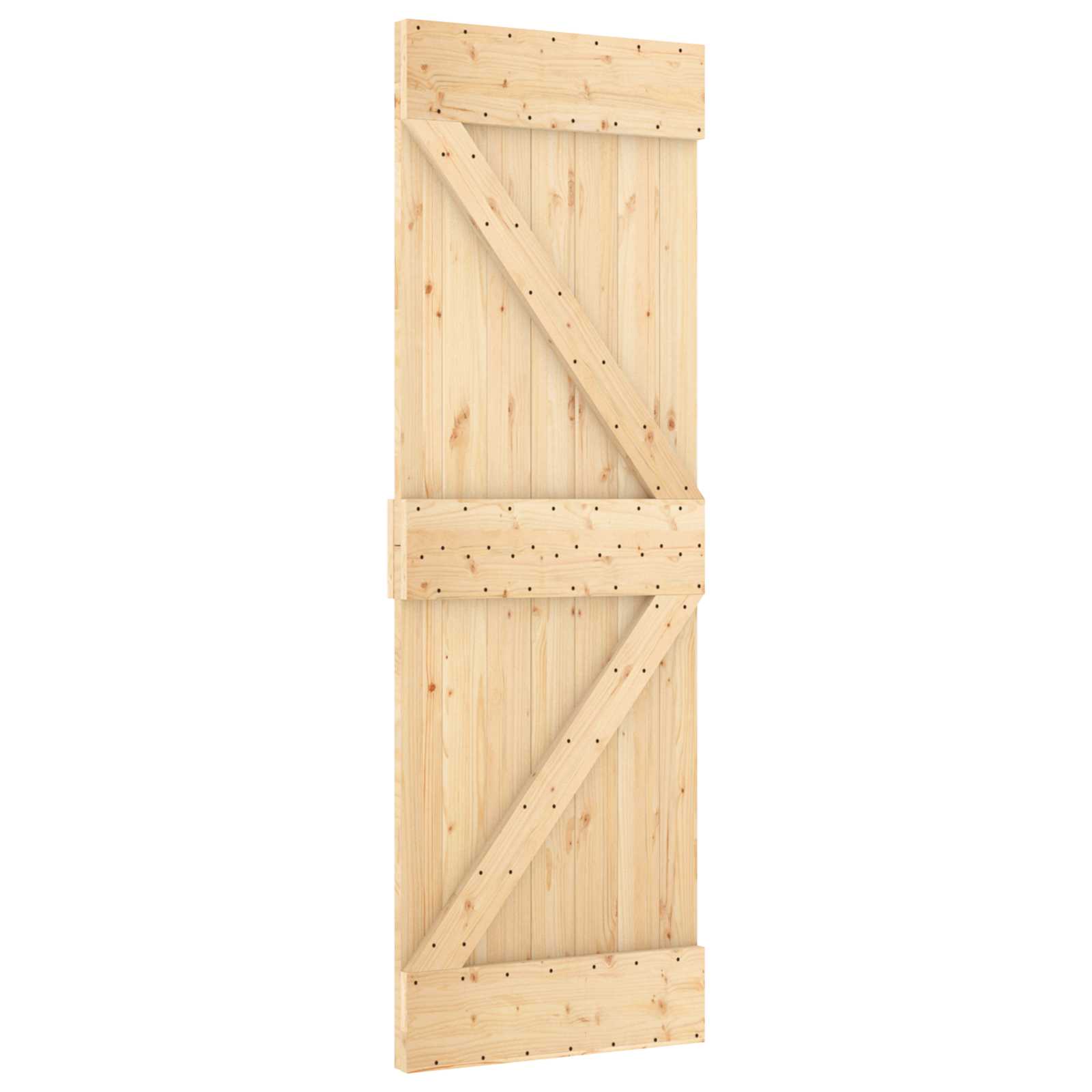 Porta narvik natural 70 x 210 cm madeira de pinus sólida
