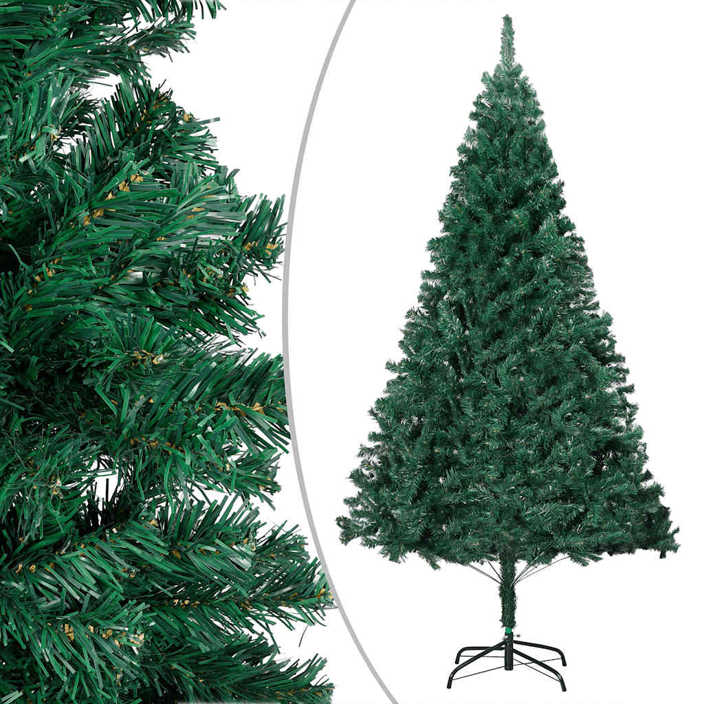 Árvore natal artificial pré-iluminada c/ bolas 150 cm PVC verde