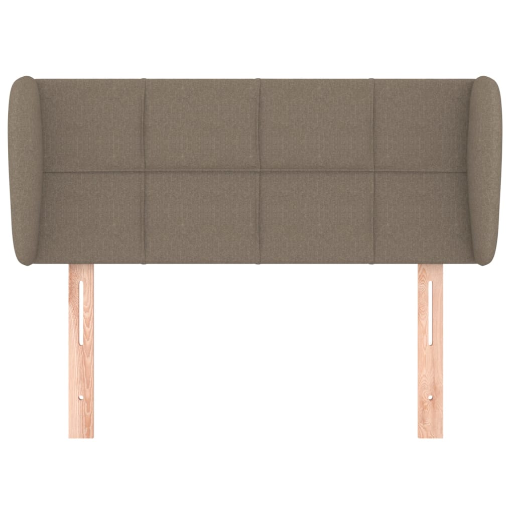Cabeceira cama abas tecido 93x23x78/88 cm cinzento-acastanhado