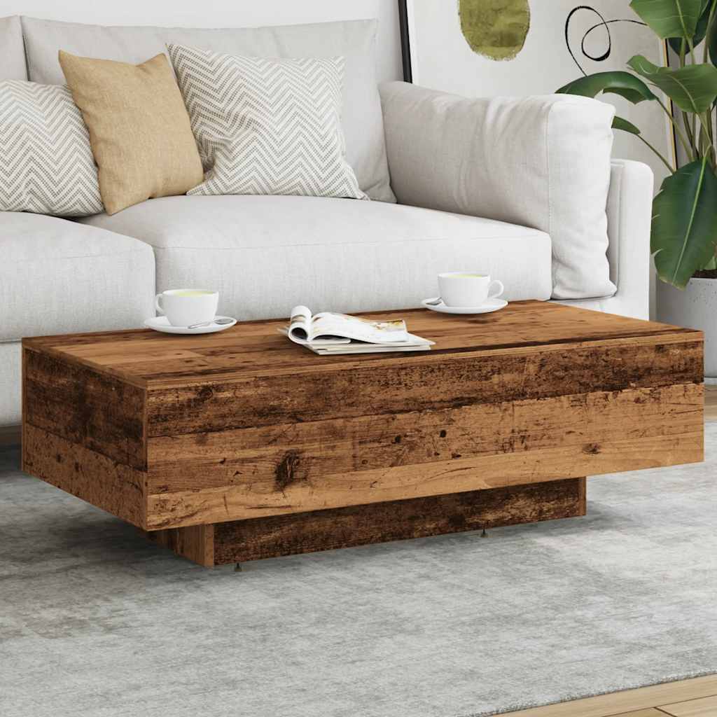 Mesa de centro 100x49,5x31 cm derivados madeira madeira velha