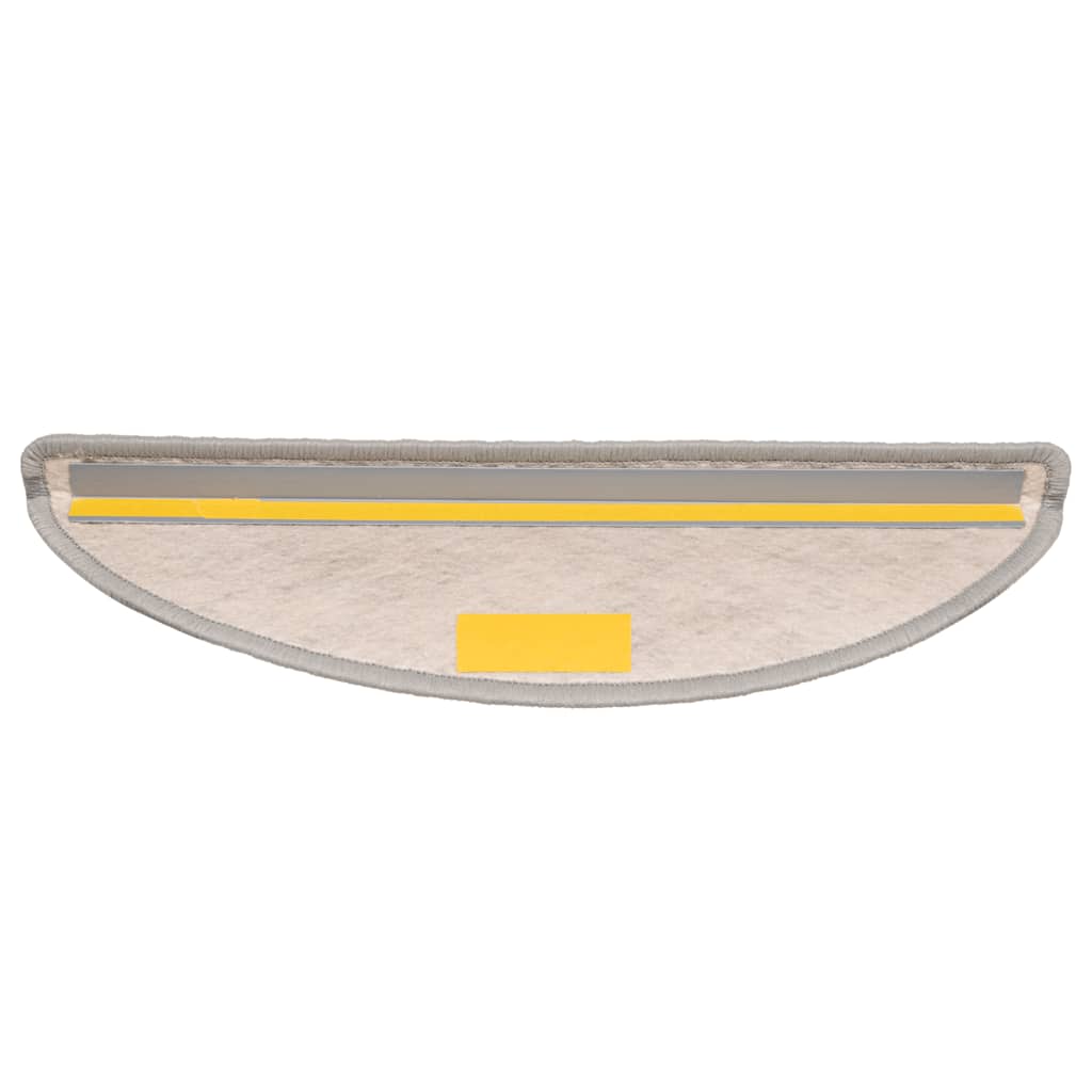 Tapetes escada adesivos aspeto sisal 30 pcs 56x17x3cm platina