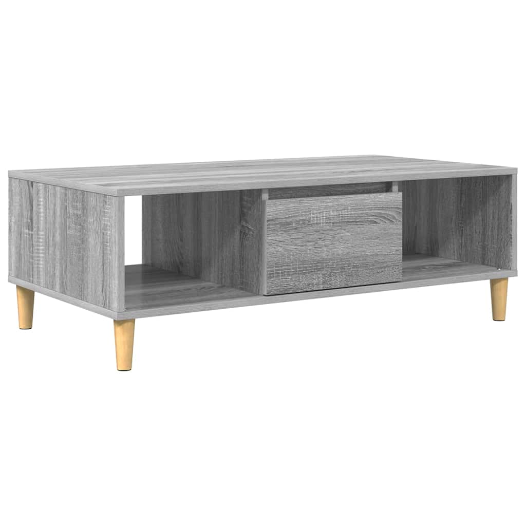 Mesa de centro cinza sonoma 102 x 55 x 35 cm