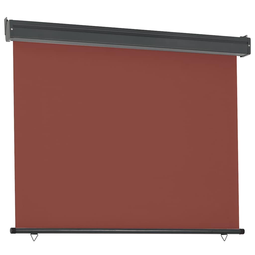 Toldo lateral para varanda 125x250 cm castanho