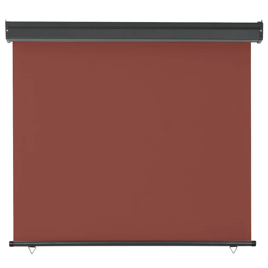 Toldo lateral para varanda 125x250 cm castanho