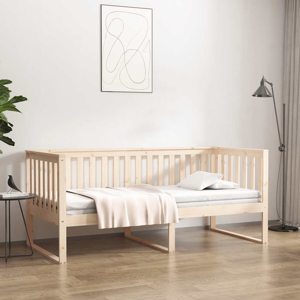 Cama de dia sem colchão 100x200 cm pinho de madeira maciça