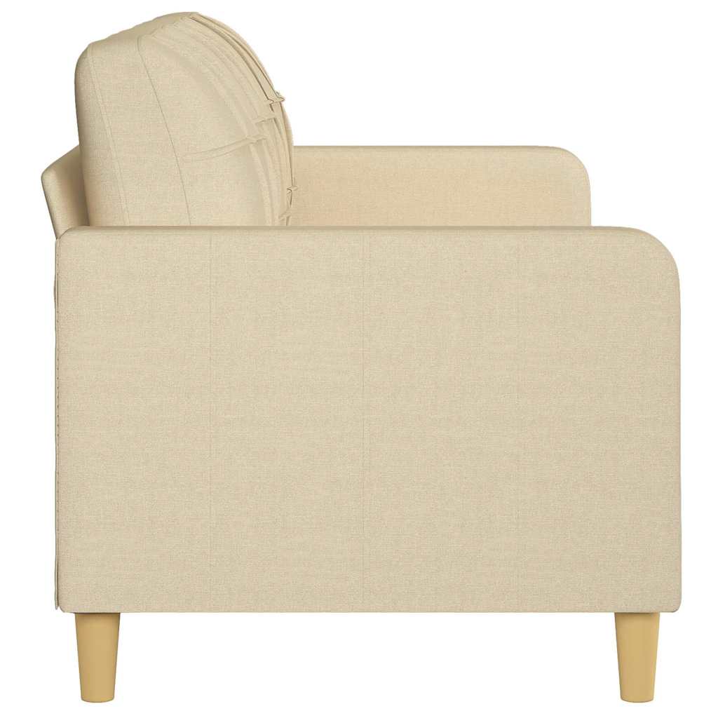 Sofá de 3 lugares tecido 180 cm cor creme