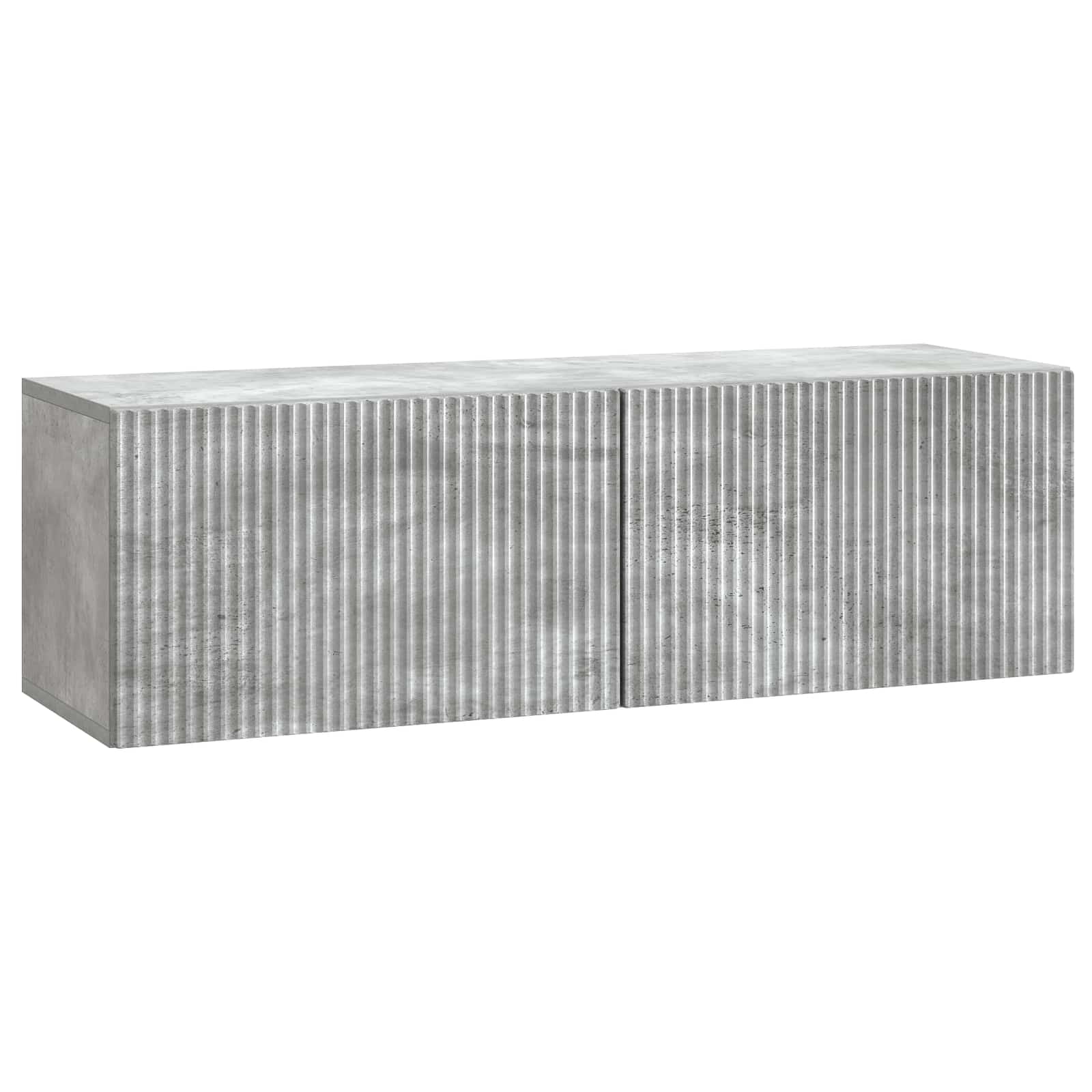 Gabinete de TV de parede cinzento cimento 98 x 31 x 30 cm