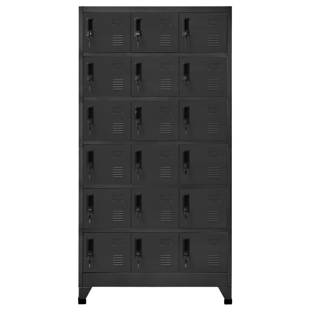 Cacifo 90x40x180 cm aço antracite