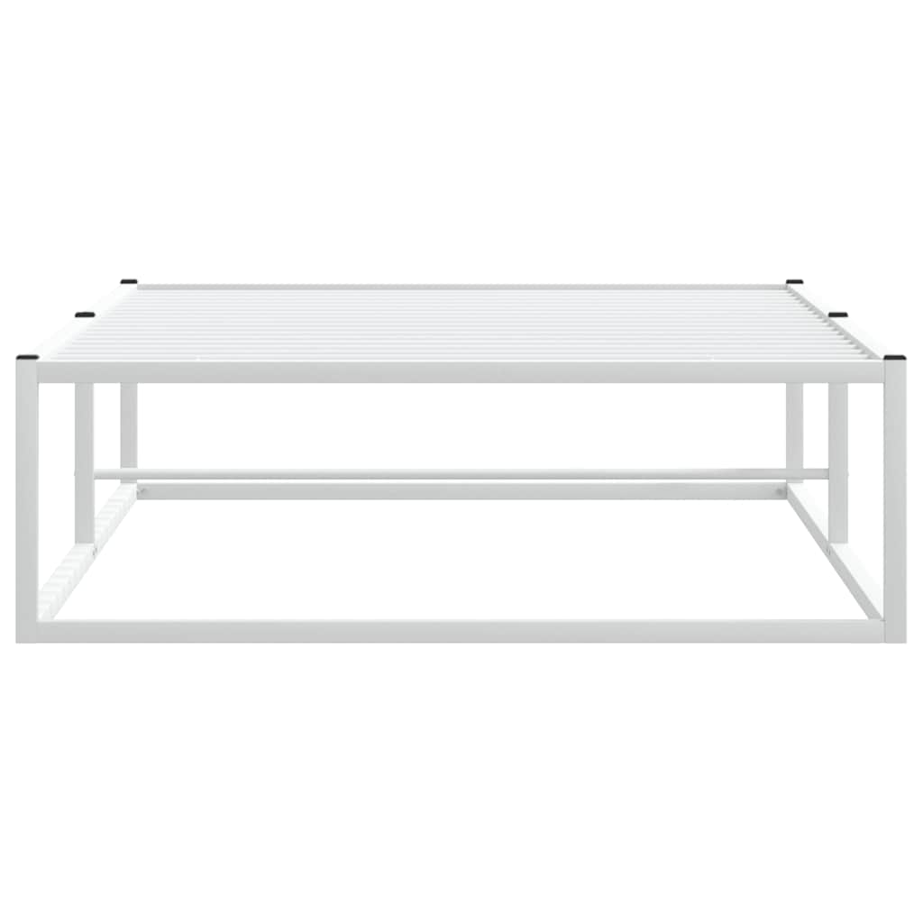 Estrutura de cama sem colchão branco 100x200 cm metal