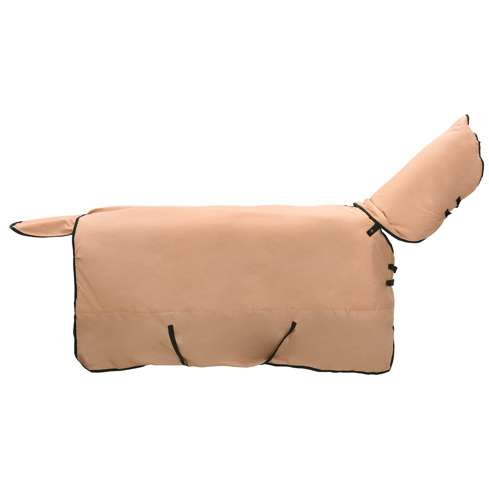 Cobertor de cavalo cappuccino 75 cm poliéster