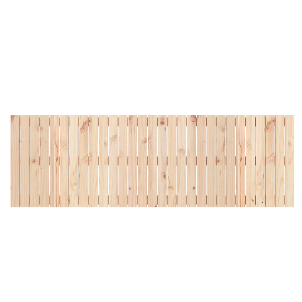 Cabeceira de parede 185x3x60 cm madeira de pinho maciça