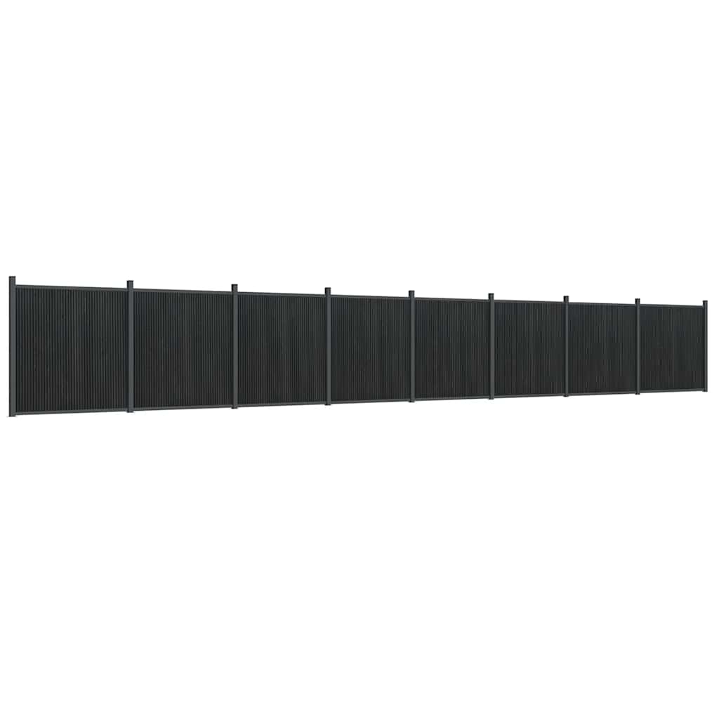 Painel de vedação 1391x186 cm wpc cinzento