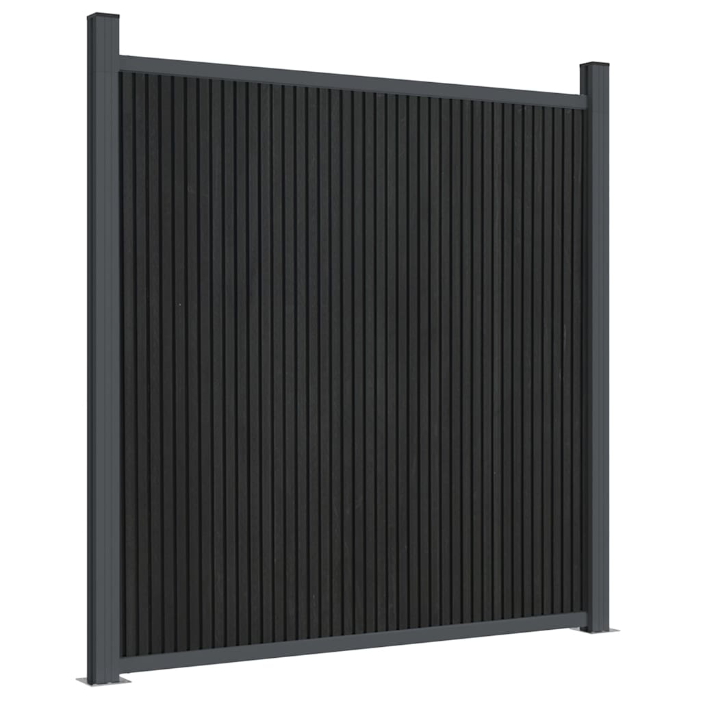 Painel de vedação 1391x186 cm wpc cinzento