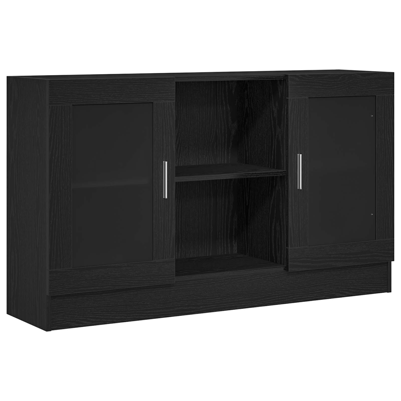 Buffet carvalho preto 120 x 30,5 x 70 cm derivados de madeira