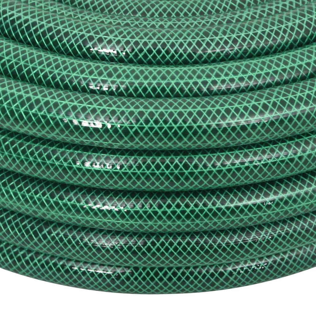 Mangueira de jardim com conjunto de encaixe 0,75" 50m PVC verde