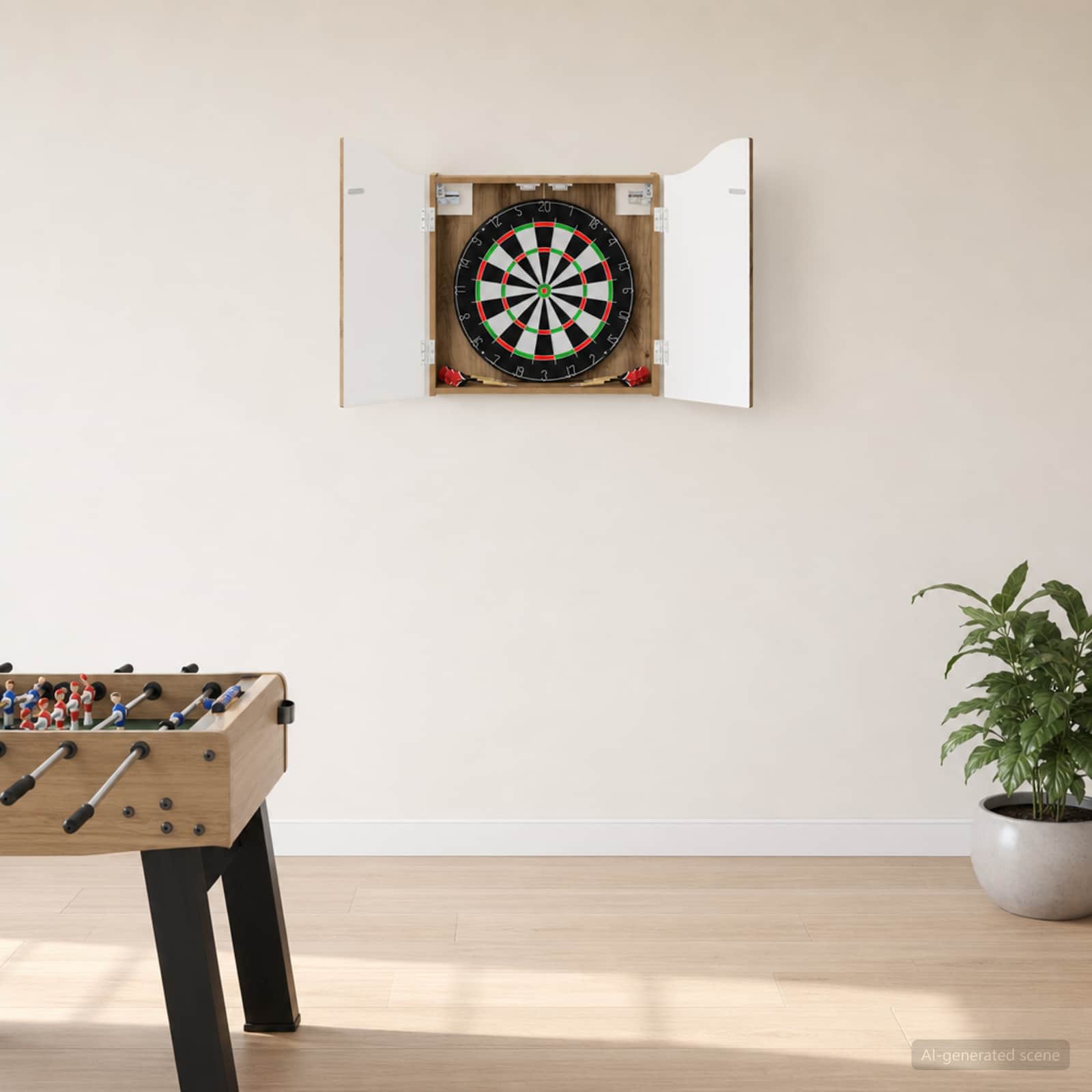 Armário para dartboard carvalho arttisan 56 x 12 x 63 cm
