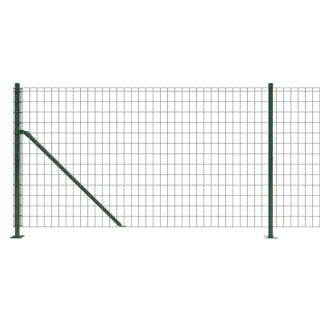 Cerca de malha de arame com flange 1x25 m verde