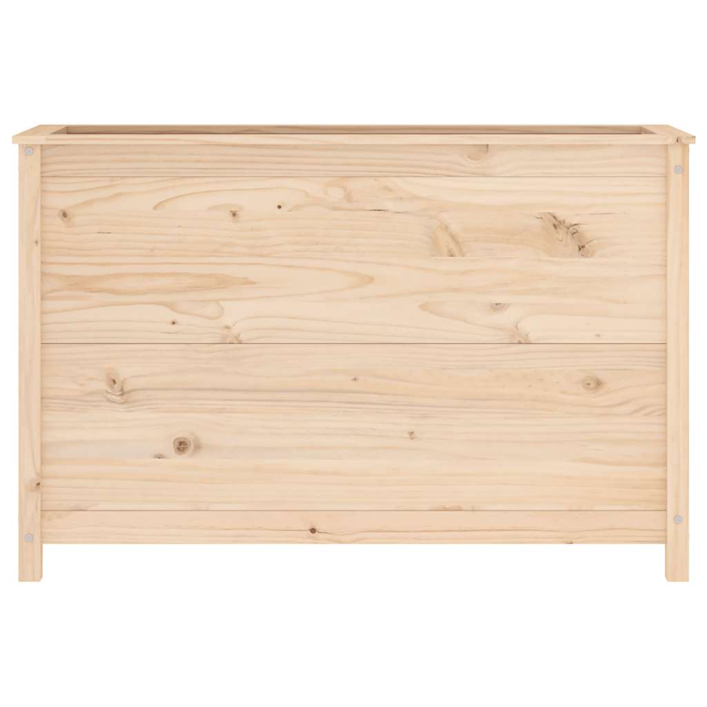Canteiro elevado de jardim 119,5x40x78 cm pinho maciço